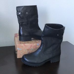 Tara M. Tori Leather Boots